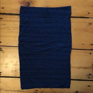 Stretchy blue pull on skirt